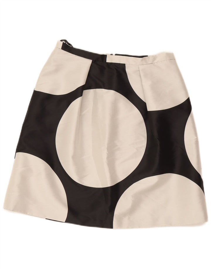 Damska spódnica w kształcie litery A Coast UK 12 Medium W30 Czarna geometryczna