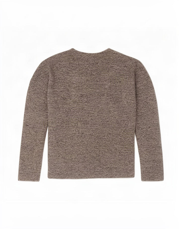 Sweter dziewczęcy Gap Open Cardigan 8-9 lat, średnio szary, sztuczny jedwab