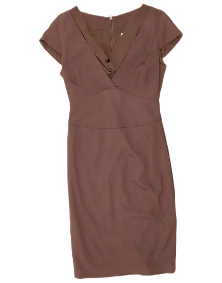 Damska sukienka płaszczowa Reiss UK 8 Small Brown wiskoza