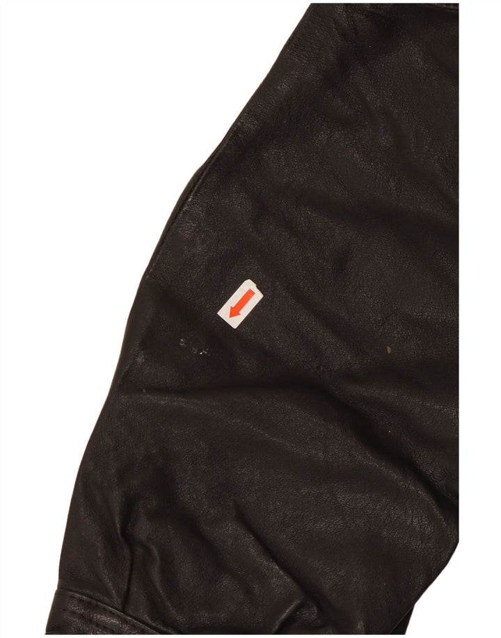 Męska kurtka skórzana C&A IT 58 4XL Brązowa skóra