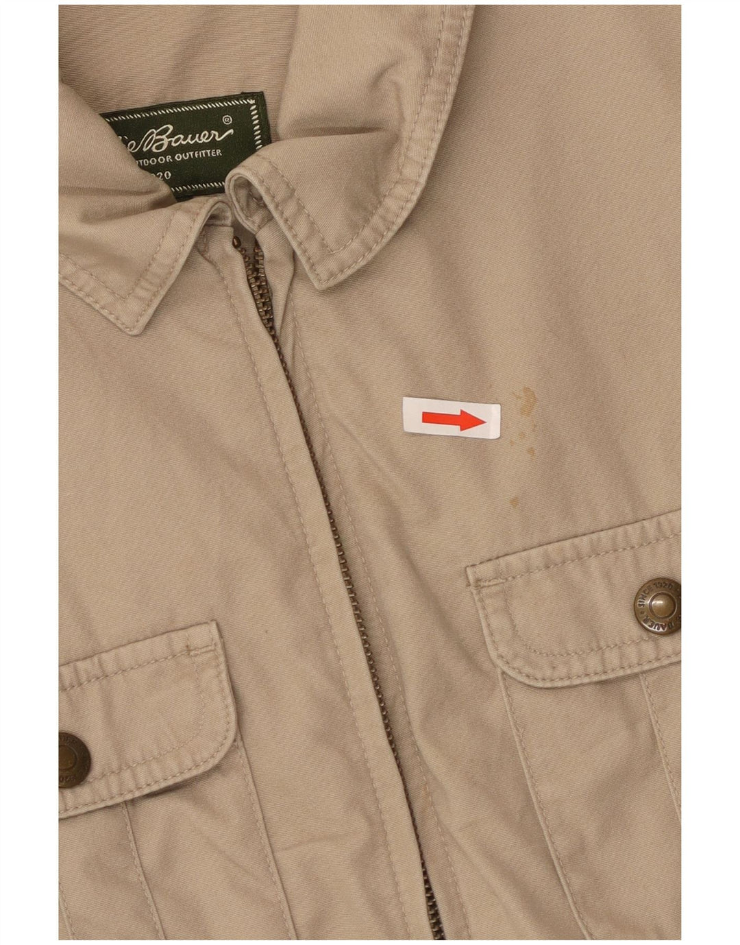 Kurtka damska Eddie Bauer UK 12, średnia, beżowa, bawełniana