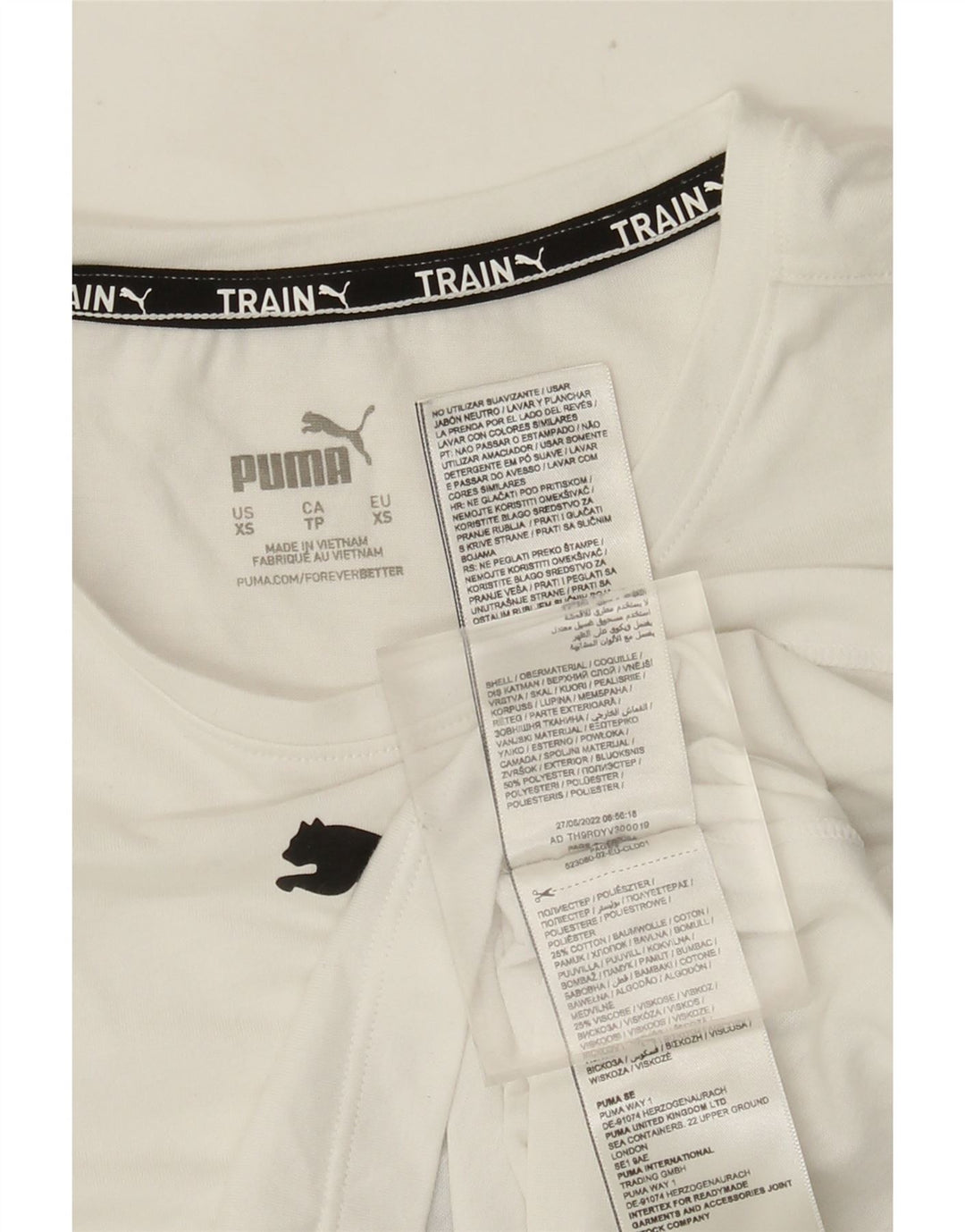 Damska kamizelka Puma Crop Graphic Top UK 6 XS Biały poliester