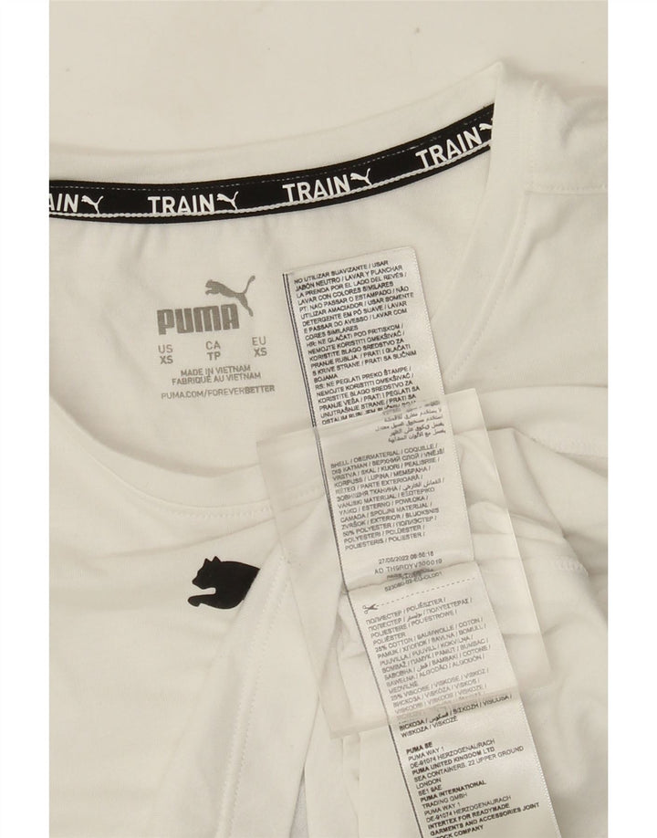 Damska kamizelka Puma Crop Graphic Top UK 6 XS Biały poliester