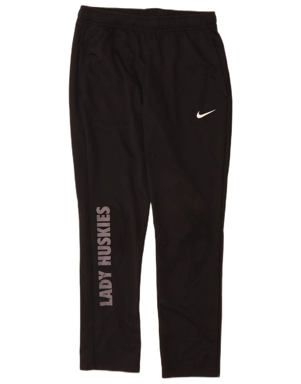 Damskie spodnie dresowe Nike Dri Fit Graphic UK 14, średni czarny poliester