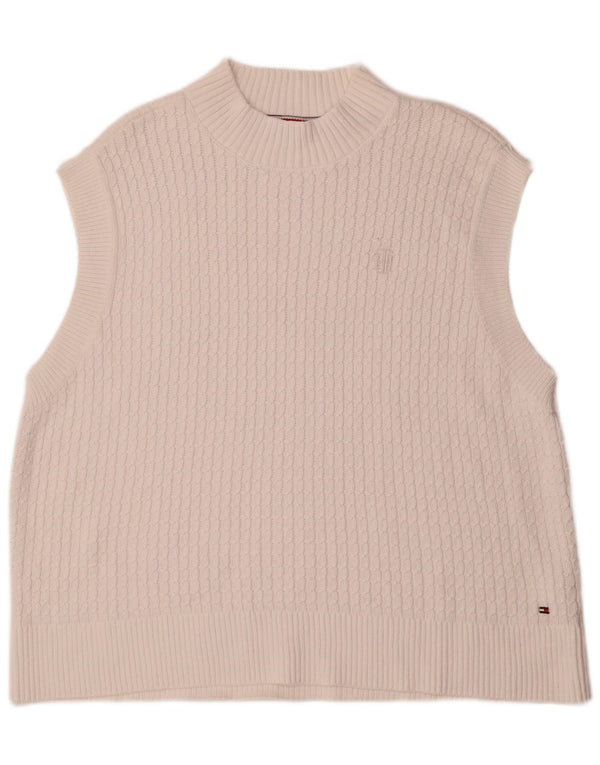 Tommy Hilfiger Męski podkoszulek XL z białą bawełnianą kamizelką