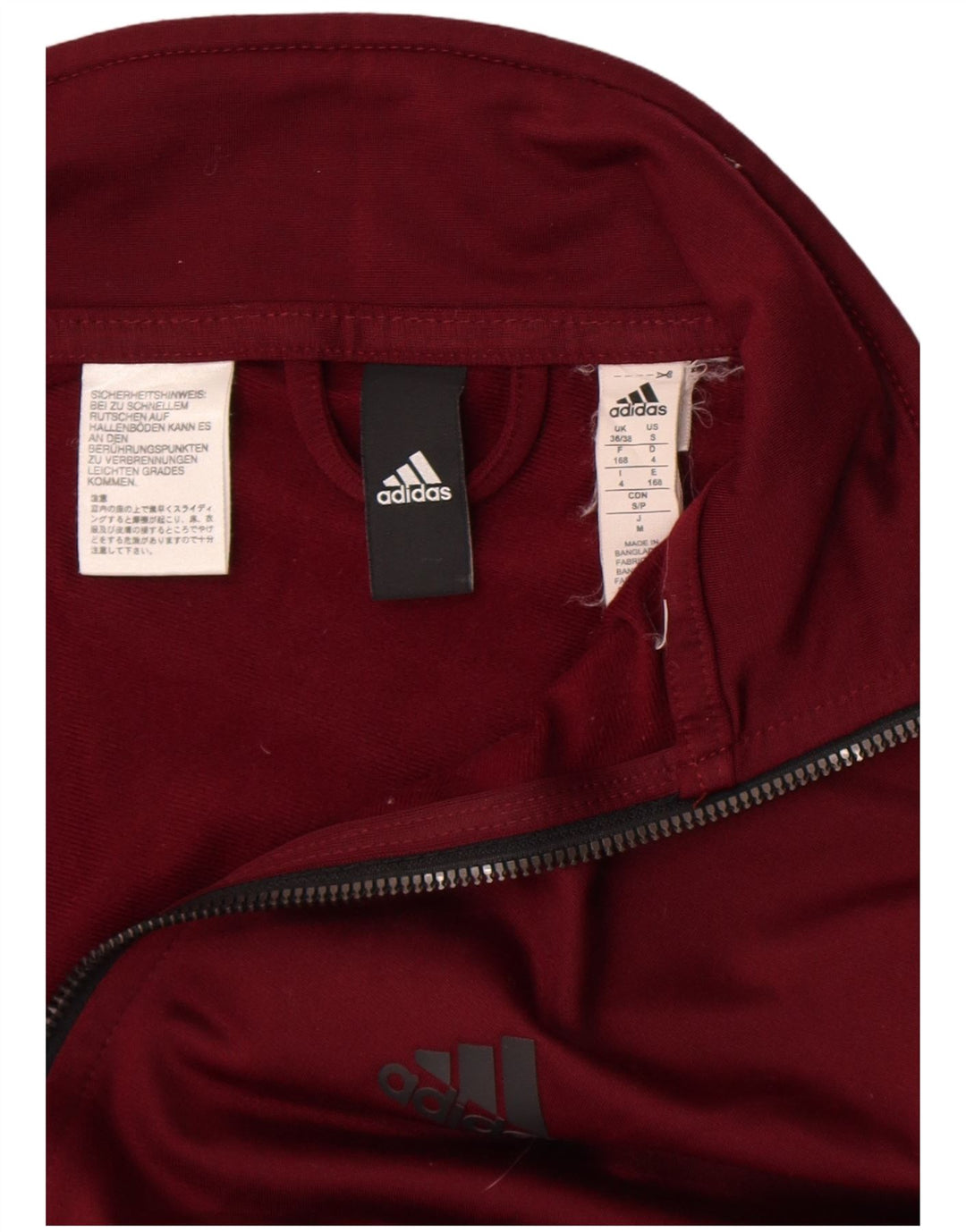 Męska kurtka dresowa Adidas UK 36/38 Mały burgundowy blok kolorów
