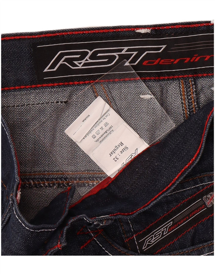 Damskie jeansy RST Regular Straight W32 L31 Granatowa bawełna
