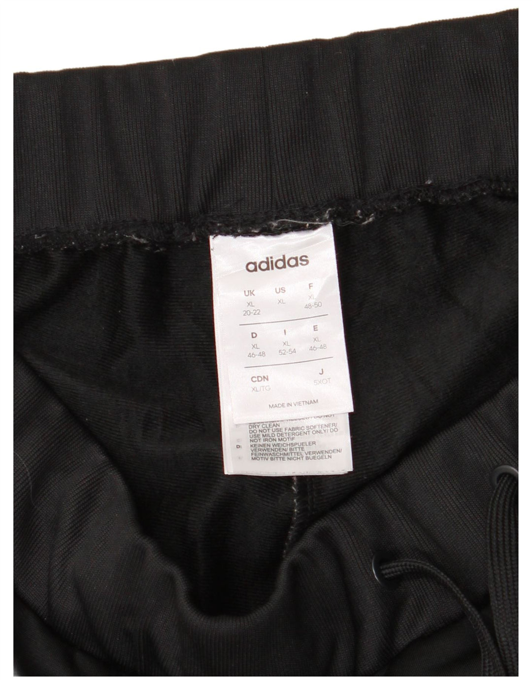 Damskie spodnie dresowe Adidas Joggers UK 20/22 XL Czarny poliester