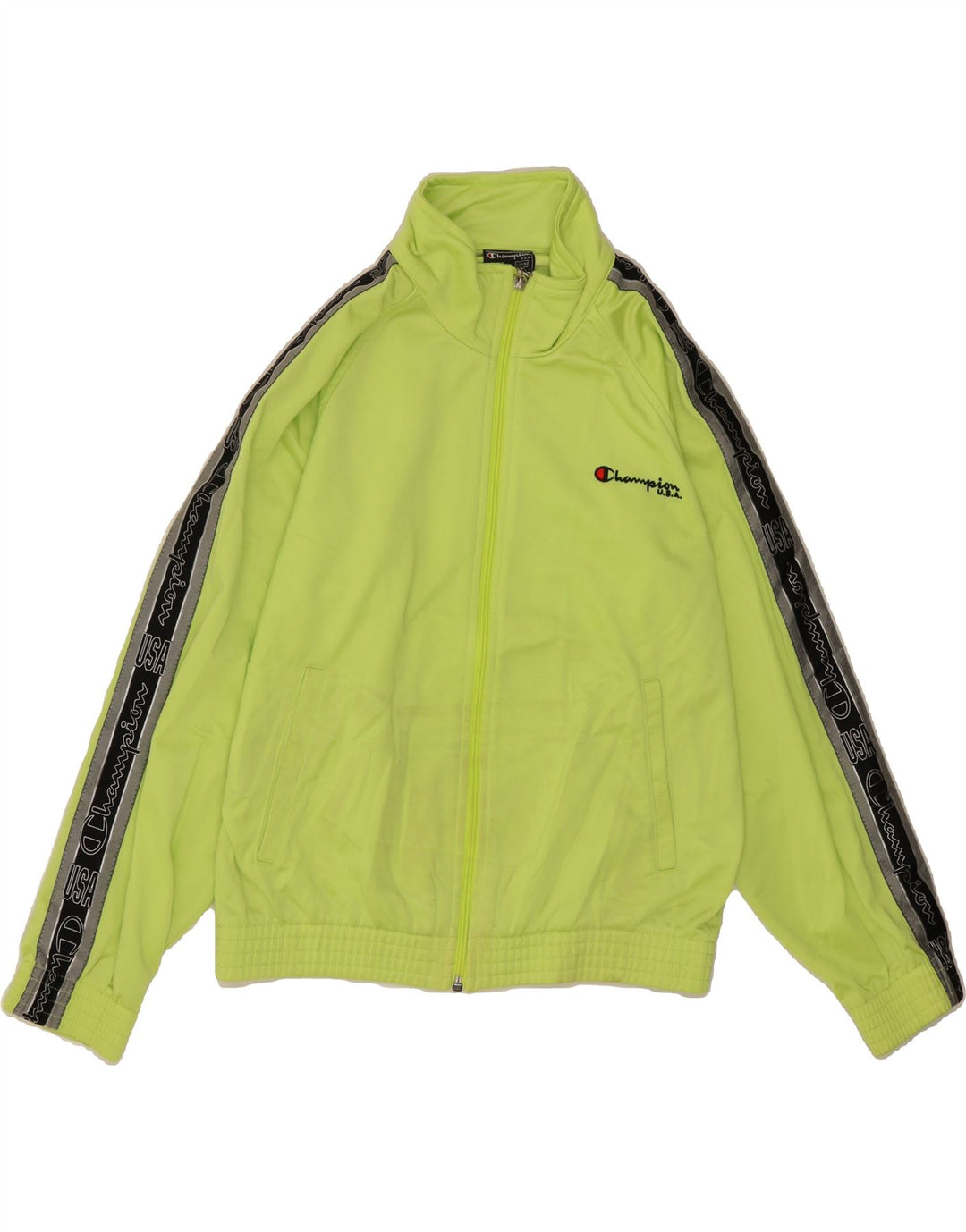 CHAMPION Boys Graphic Full Tracksuit 11-12 Years Green Polyester Vintage Champion and Second-Hand Champion from Messina Hembry 