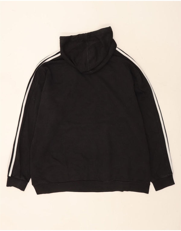 Adidas Męska bluza z kapturem 2XL Czarna bawełniana