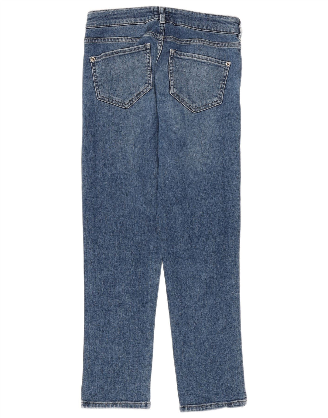Damskie jeansy White Stuff, proste, przycięte, EU 36, małe, W26, L24, niebieska bawełna