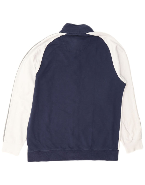 Męska kurtka dresowa Russell Athletic 2XL, granatowa, bawełniana w bloki kolorów