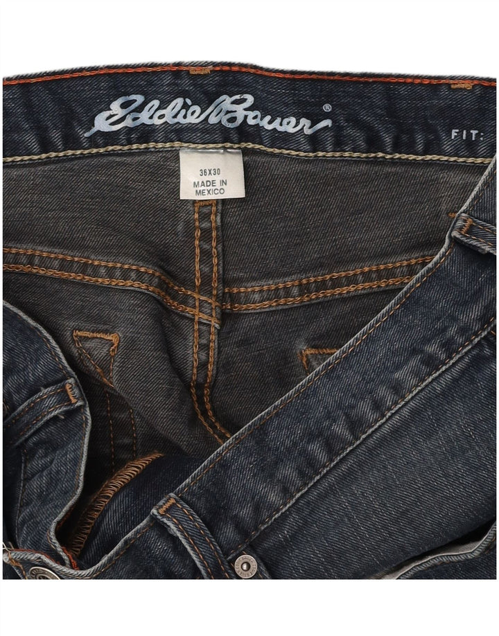 Męskie proste dżinsy EDDIE BAUER W36 L30 niebieskie