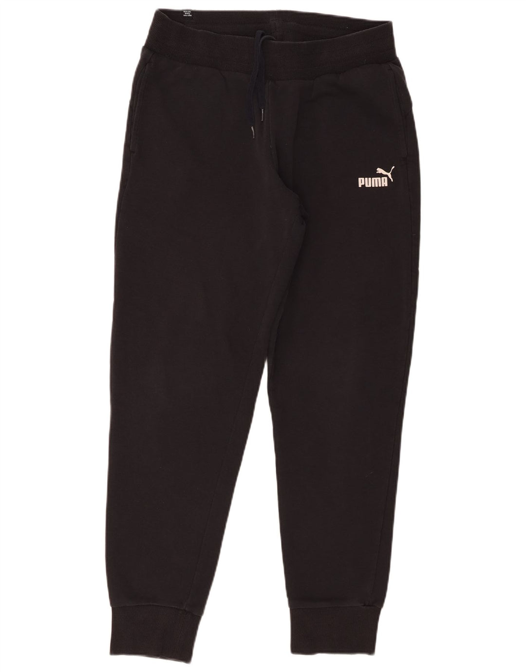 Męskie spodnie dresowe Puma Joggers, średnia czarna bawełna
