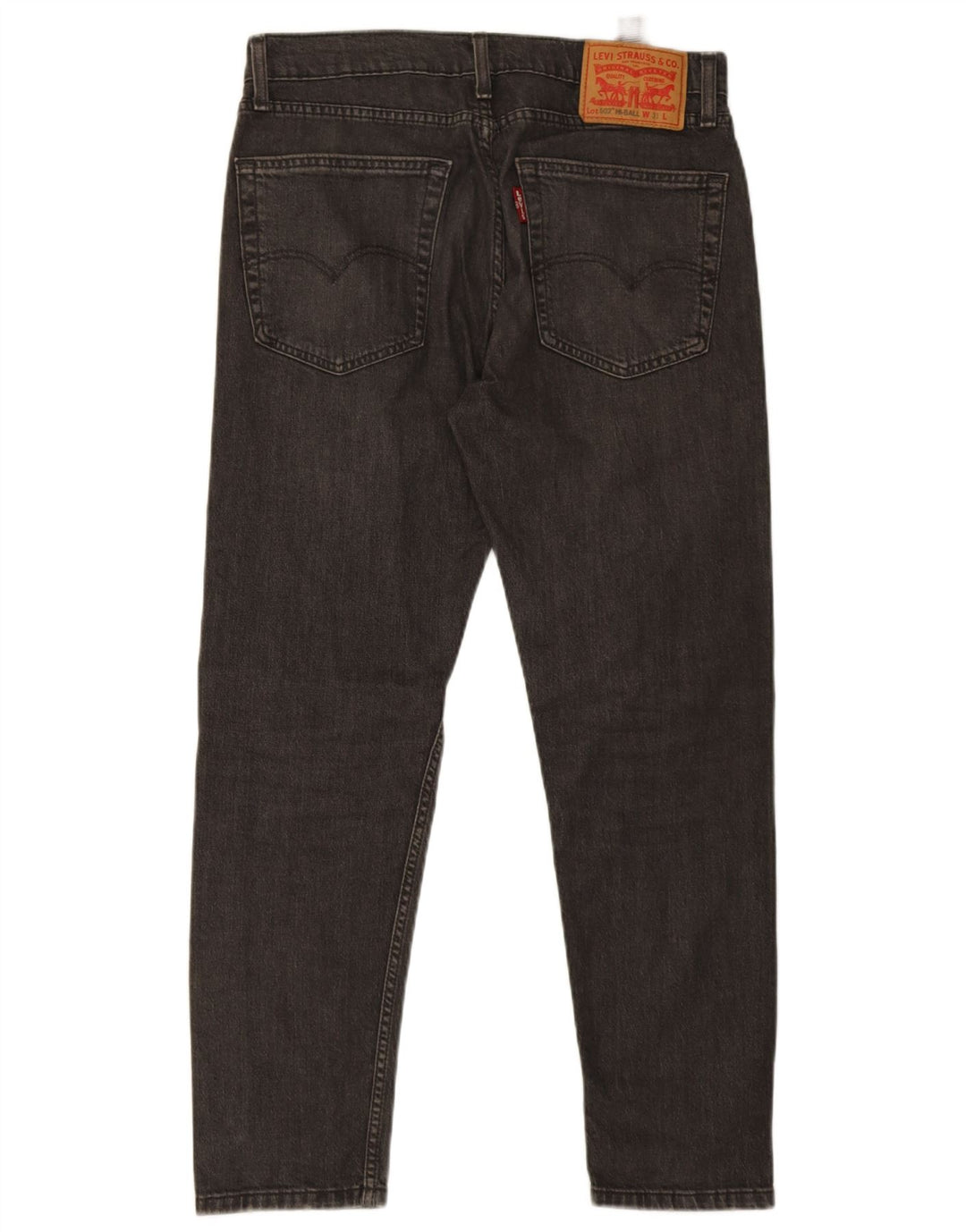 Męskie jeansy Levi's 502 Tapered W31 L29 Szara bawełna