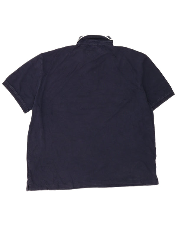 Męska koszulka polo Tommy Hilfiger XL, bawełniana w granatowe paski