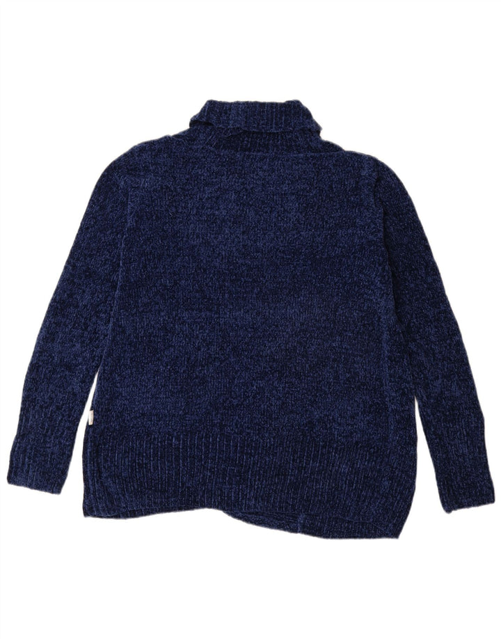 Damski sweter oversize Orvis z otwartym kardiganem UK 10, mały, granatowy