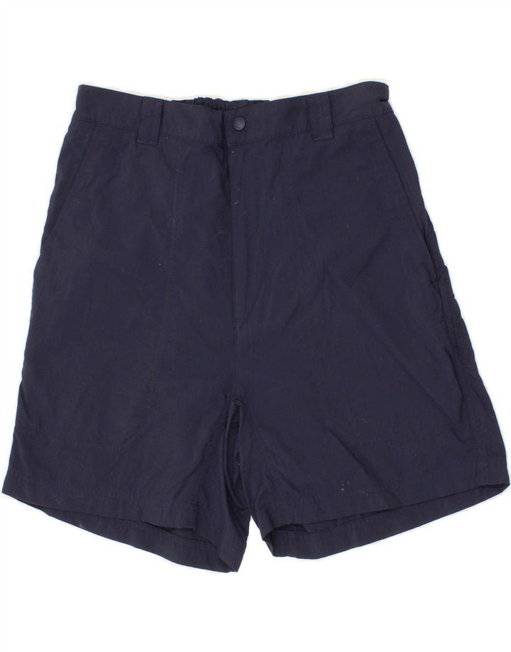 L.L.BEAN Womens Chino Shorts US 12 Medium W30 Navy Blue Cotton Vintage L.L.Bean and Second-Hand L.L.Bean from Messina Hembry 