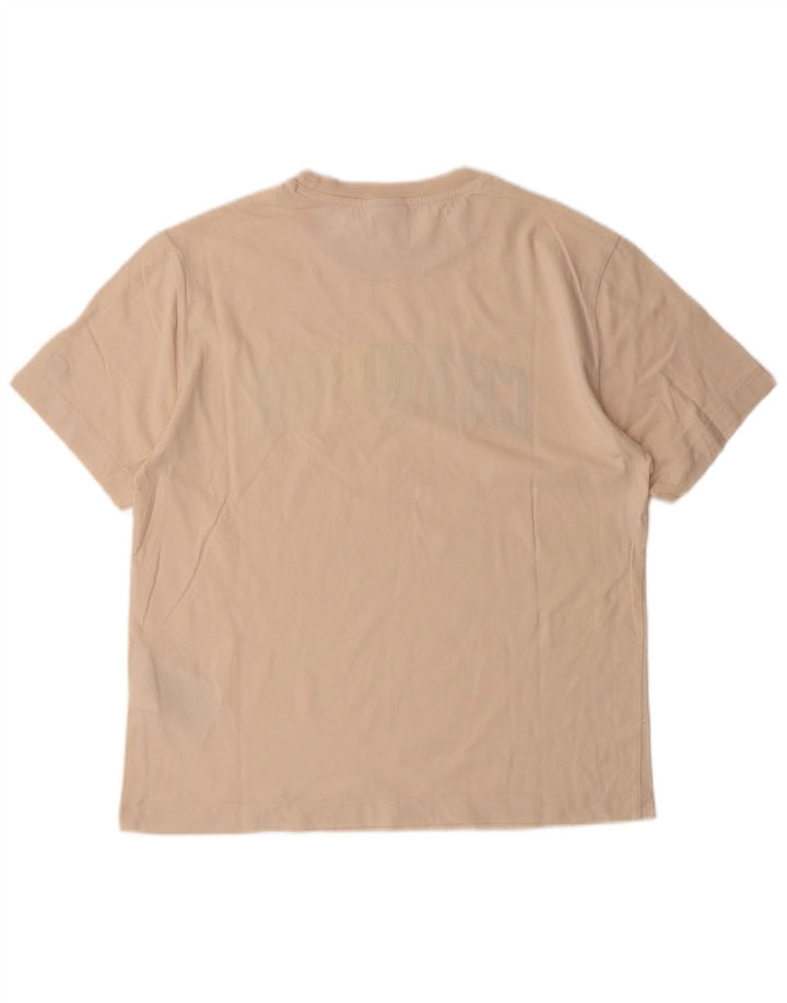 CHAMPION Womens Graphic T-Shirt Top UK 14 Medium White Cotton