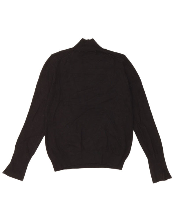 Sweter damski Zara z golfem UK 14, duża czarna wiskoza