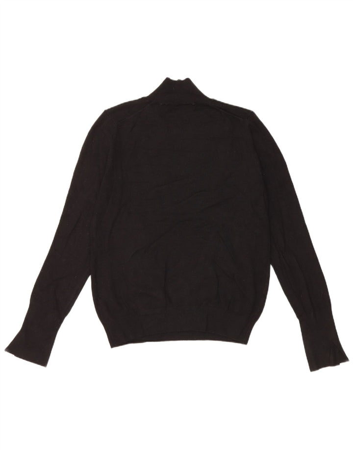 Sweter damski Zara z golfem UK 14, duża czarna wiskoza