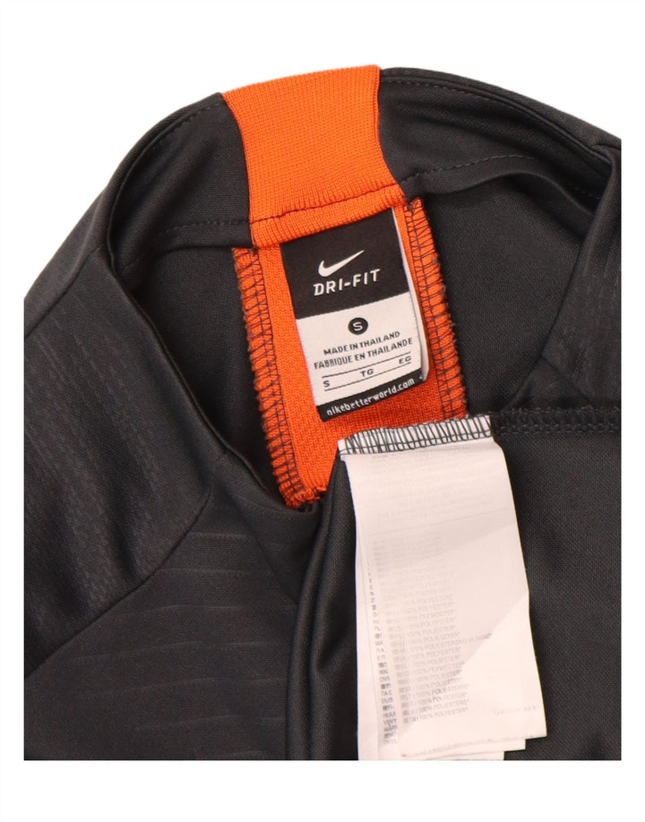 Męska koszulka Nike Chelsea FC z zamkiem błyskawicznym i grafiką, długim rękawem, małym szarym poliestrem