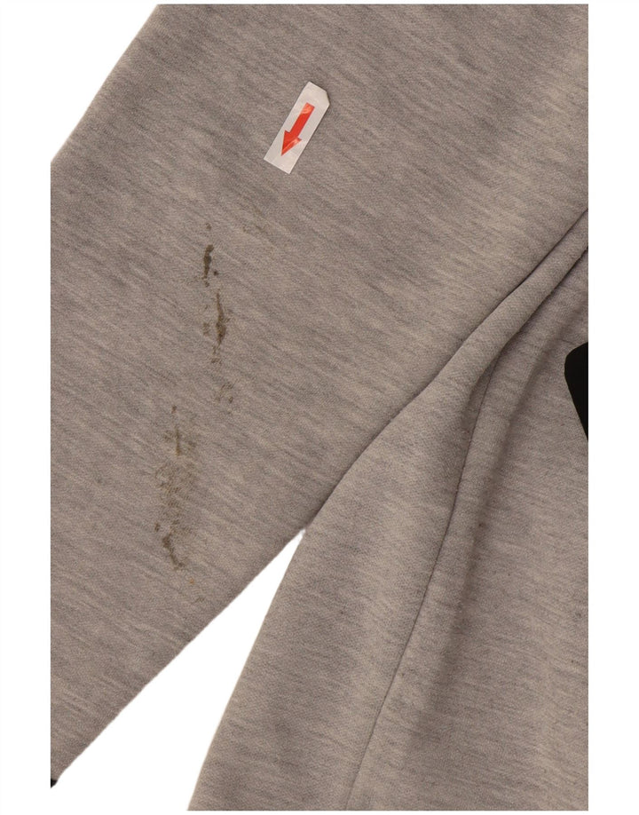 Męski sweter z kapturem i zamkiem Jack & Jones, średnioszary, poliestrowy
