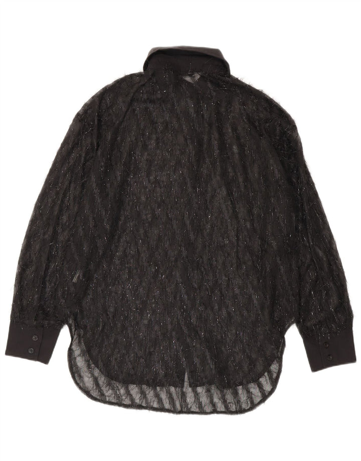 Damska bluzka Shein See Through Oversize UK 10 Small Black