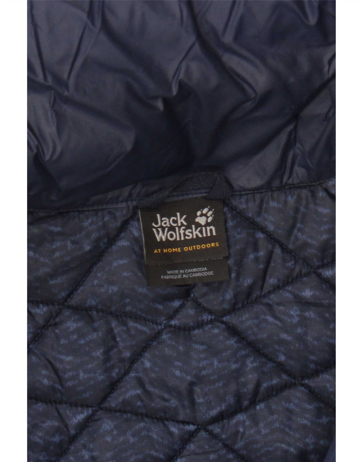 Damska kurtka puchowa Jack Wolfskin UK 8/10, mała, granatowa, nylonowa