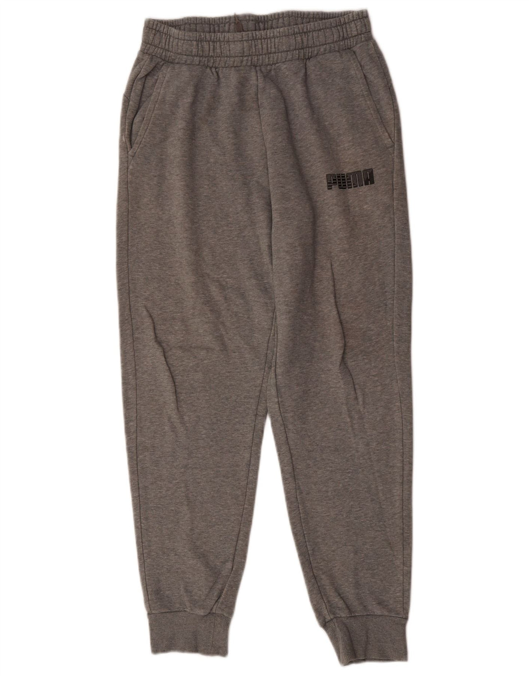 Męskie spodnie dresowe Puma Joggers, średnioszare, bawełniane