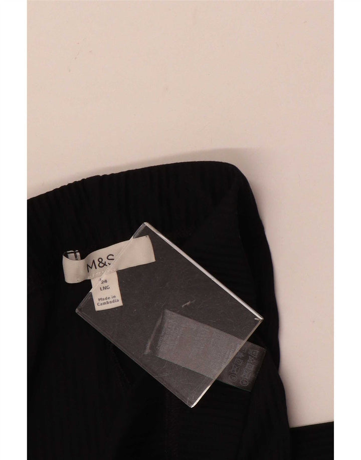 Spodnie damskie Marks & Spencer UK 24 4XL W48 L28 Czarny Poliester