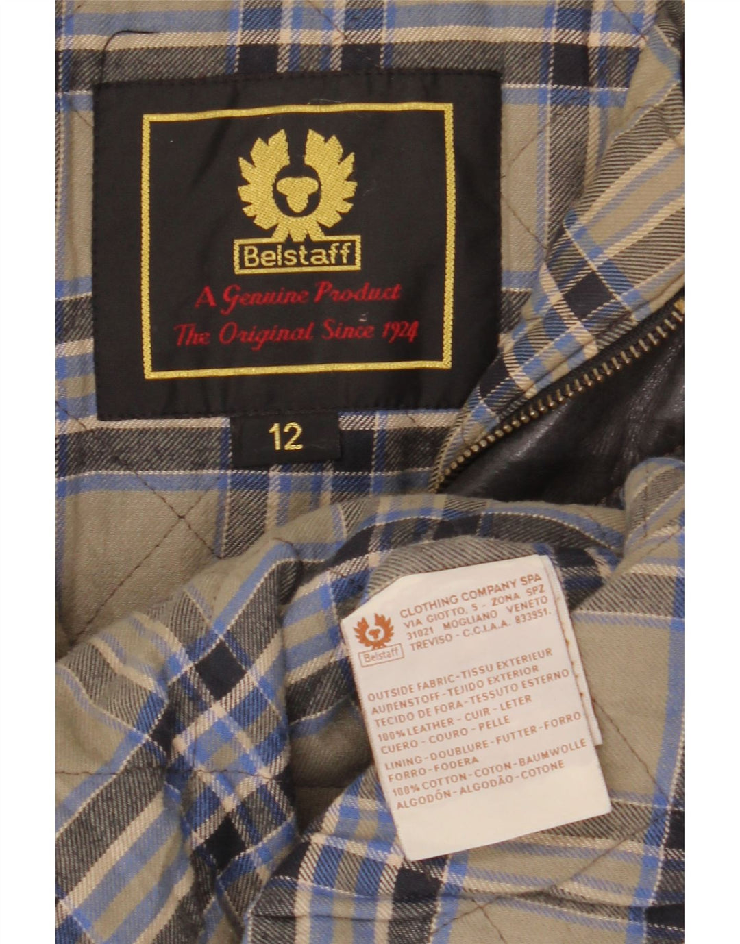 Płaszcz skórzany chłopięcy Belstaff 11-12 lat, czarna skóra