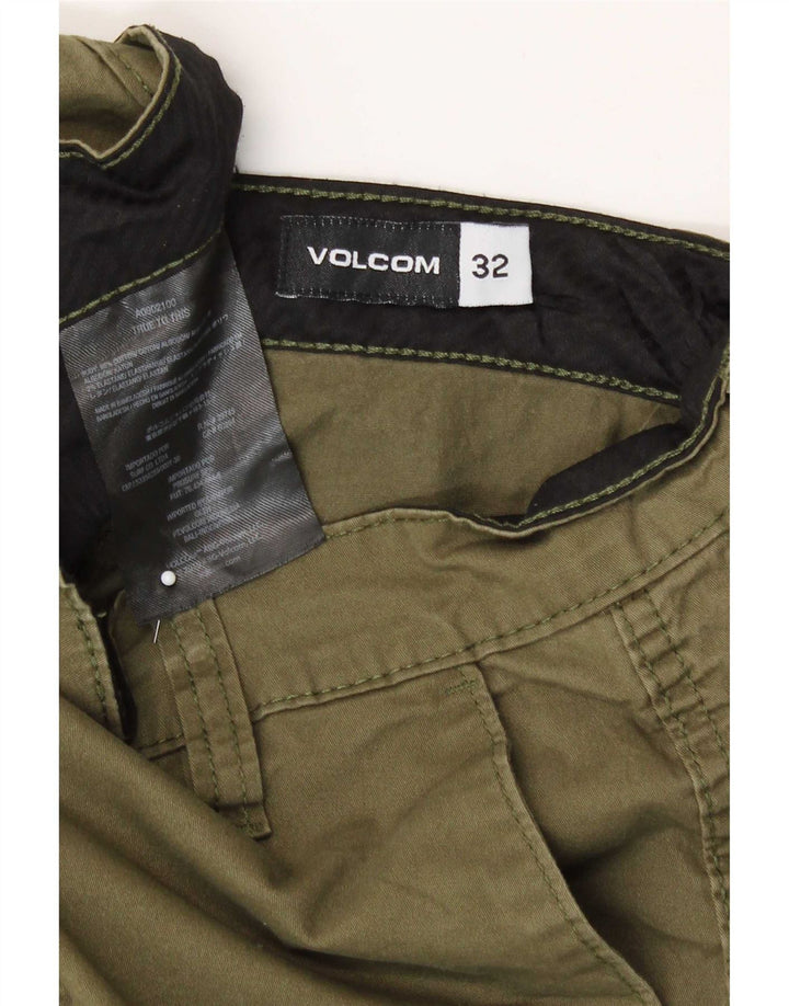 Męskie spodenki chino Volcom W32, średnia bawełna khaki