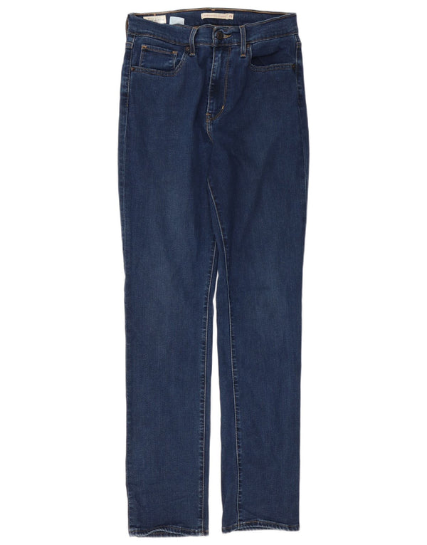 Damskie dżinsy Levi's 724 z wysokim stanem W29 L30 Niebieska bawełna