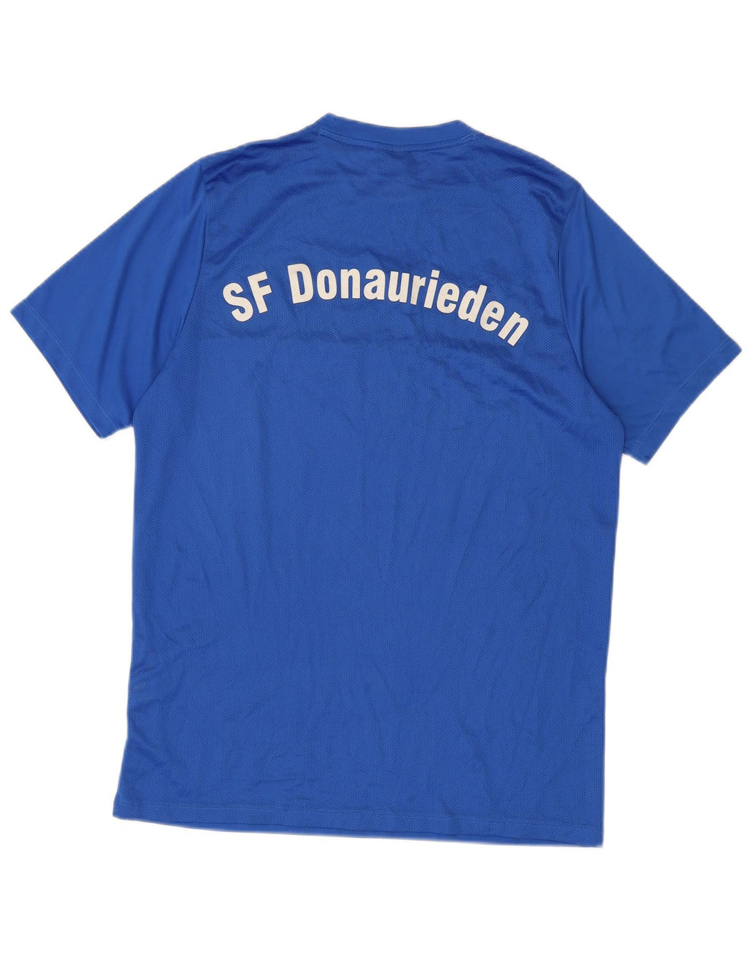 Męski T-shirt Nike Dri Fit z grafiką, duży niebieski poliester z blokami kolorów
