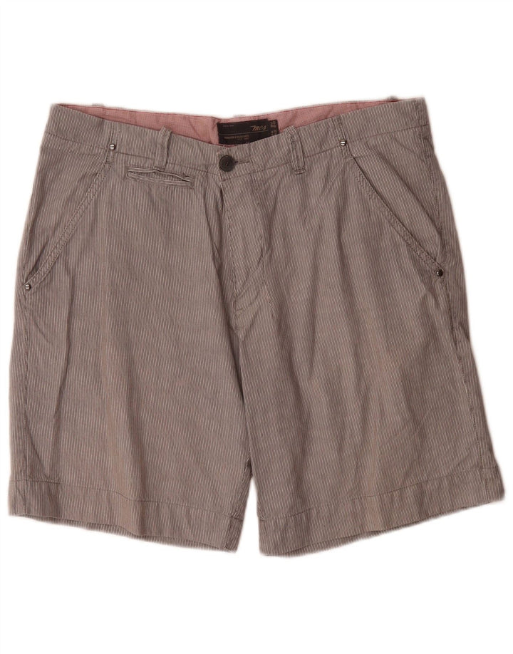 Męskie spodenki Chino Marlboro Classics EU 50 Large W34 Szare prążki