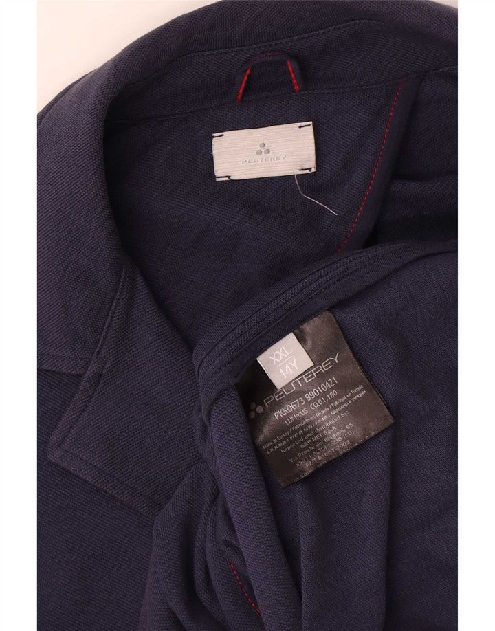 PEUTEREY Chłopięca marynarka zapinana na 2 guziki, 13-14 lat, 2XL, granatowa, bawełniana