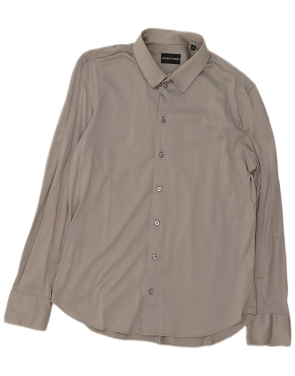 Koszula męska Emporio Armani, rozmiar 43 17 XL, szara