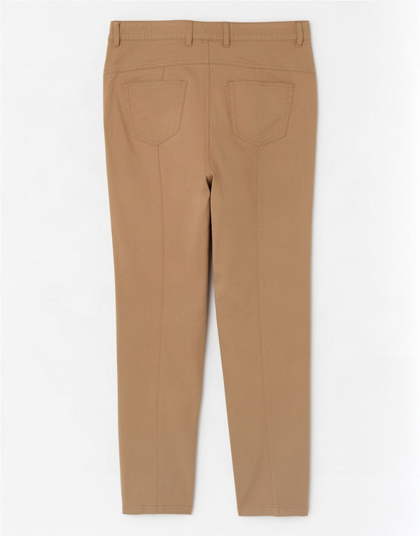 Damskie proste spodnie chino Escada EU 40 Medium W30 L28 Beżowa bawełna