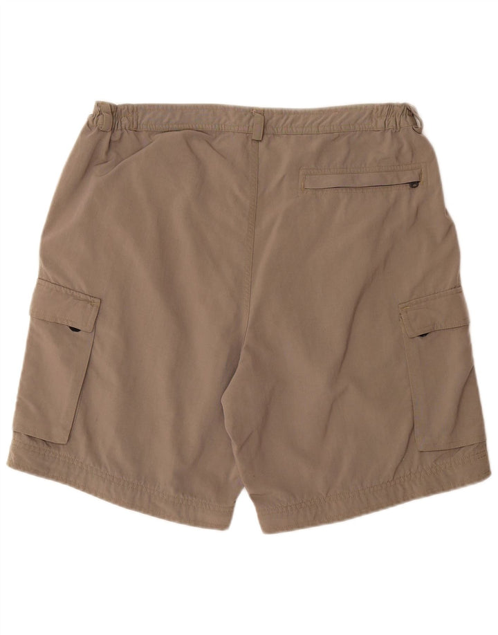 ADIDAS Mens Cargo Shorts Large W34 Beige Polyamide