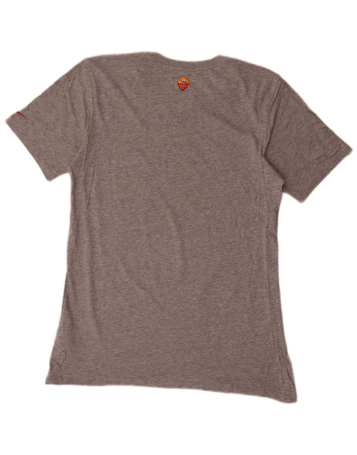 Damska koszulka Nike Athletic Cut Graphic Top UK 10, mała, szara bawełna