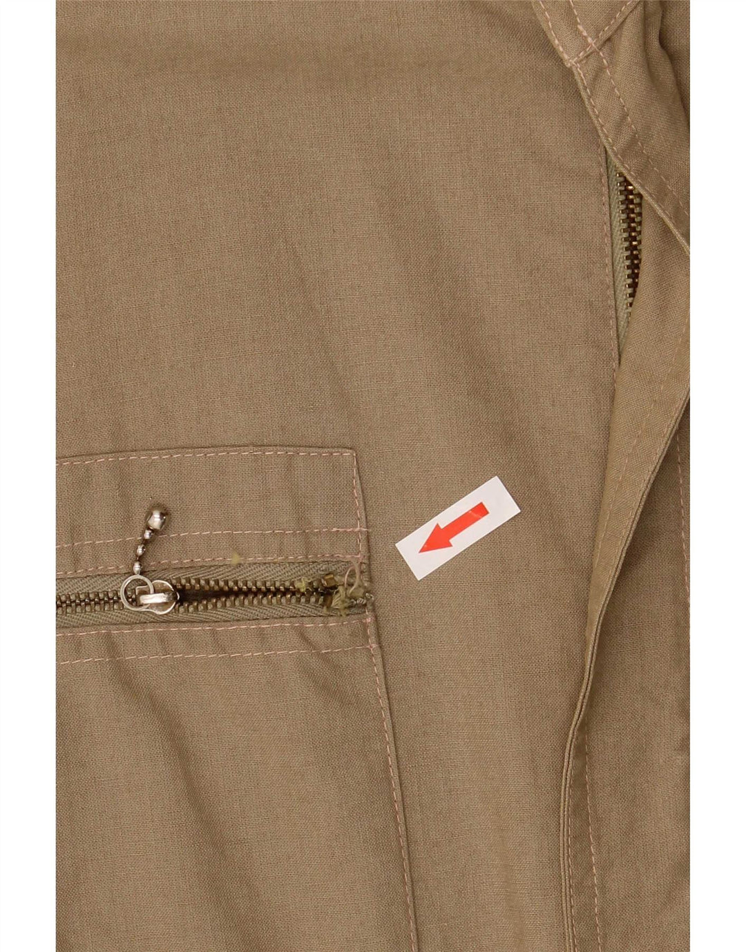 Męska kurtka użytkowa w stylu vintage EU 48, średnia bawełna khaki