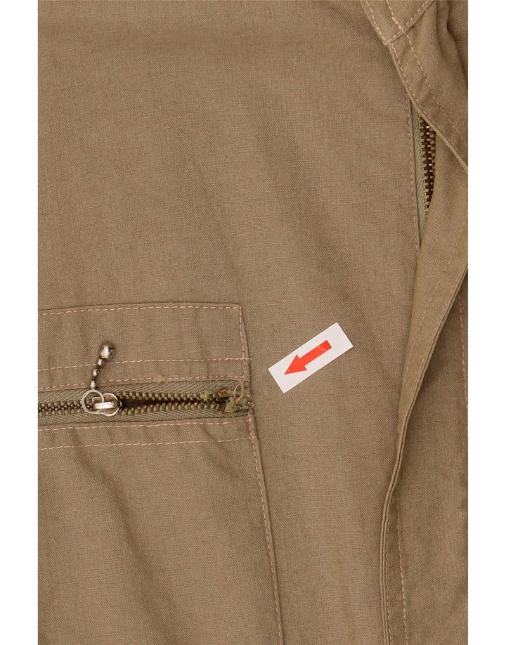 Męska kurtka użytkowa w stylu vintage EU 48, średnia bawełna khaki
