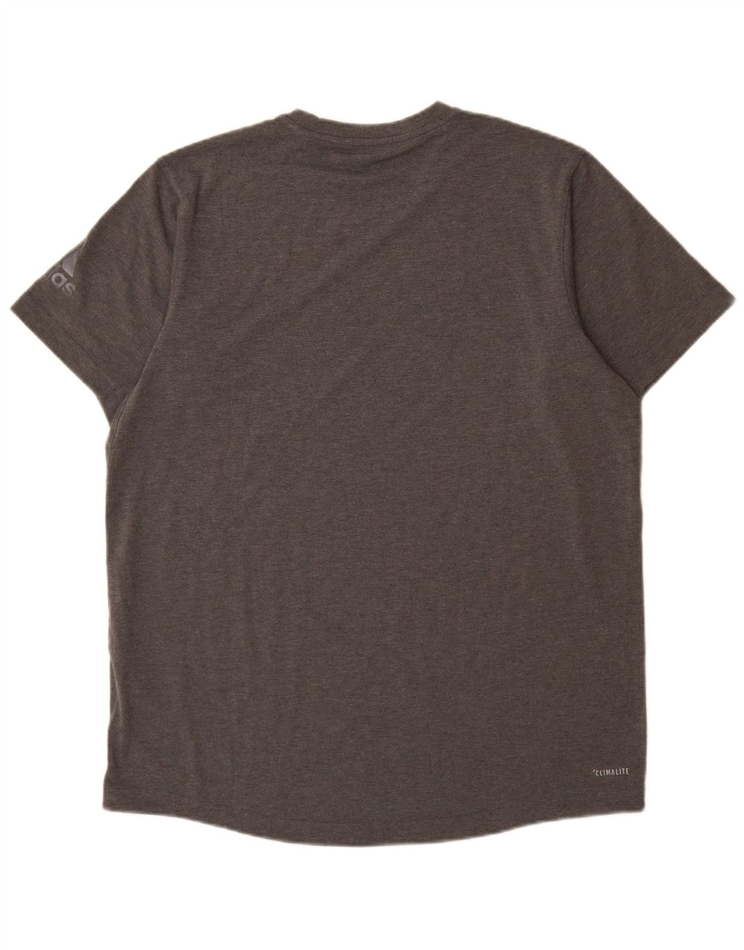 Adidas Męski T-shirt Climalite Top, duży, szary, nakrapiany poliester