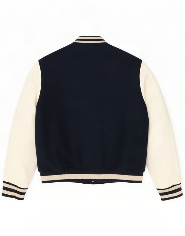 Superdry męska kurtka Varsity UK 44 2XL granatowy poliester z blokami kolorów