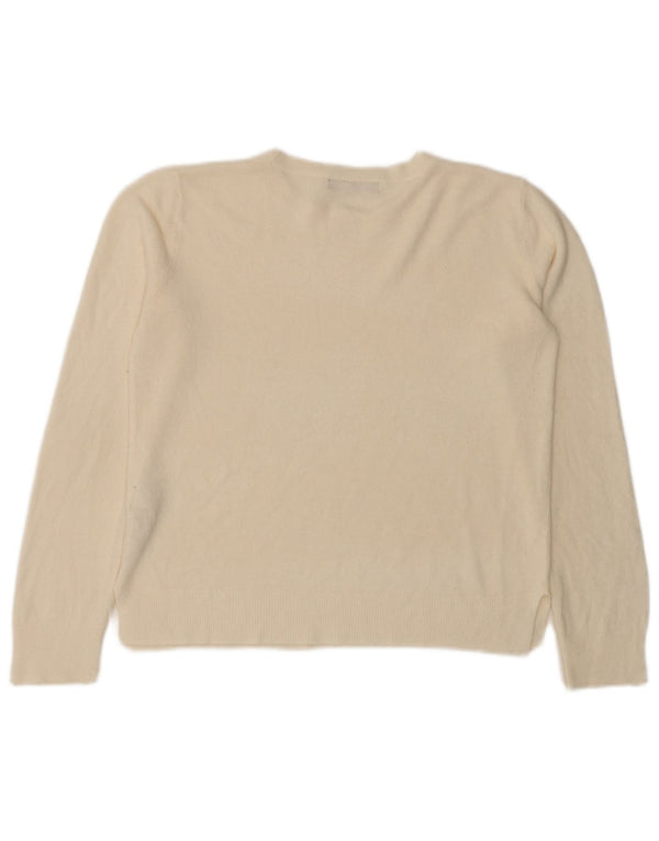 Marks & Spencer Damski sweter z wycięciem pod szyją, UK 14, średni złamanej bieli