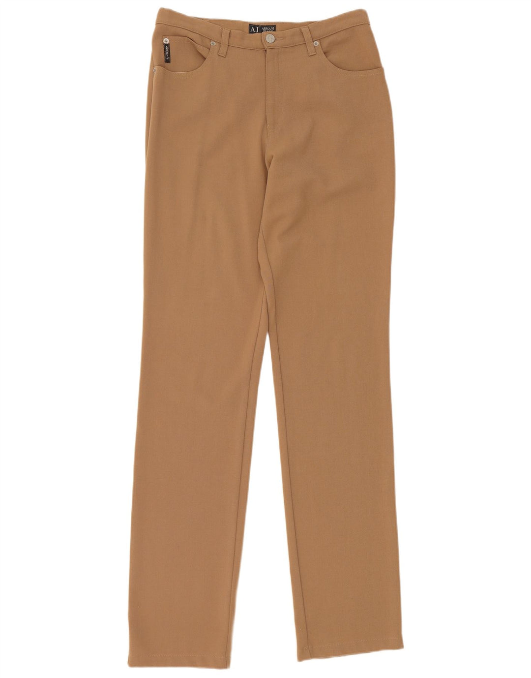 Damskie spodnie typu slim casual Armani W30 L34 Brązowy poliester