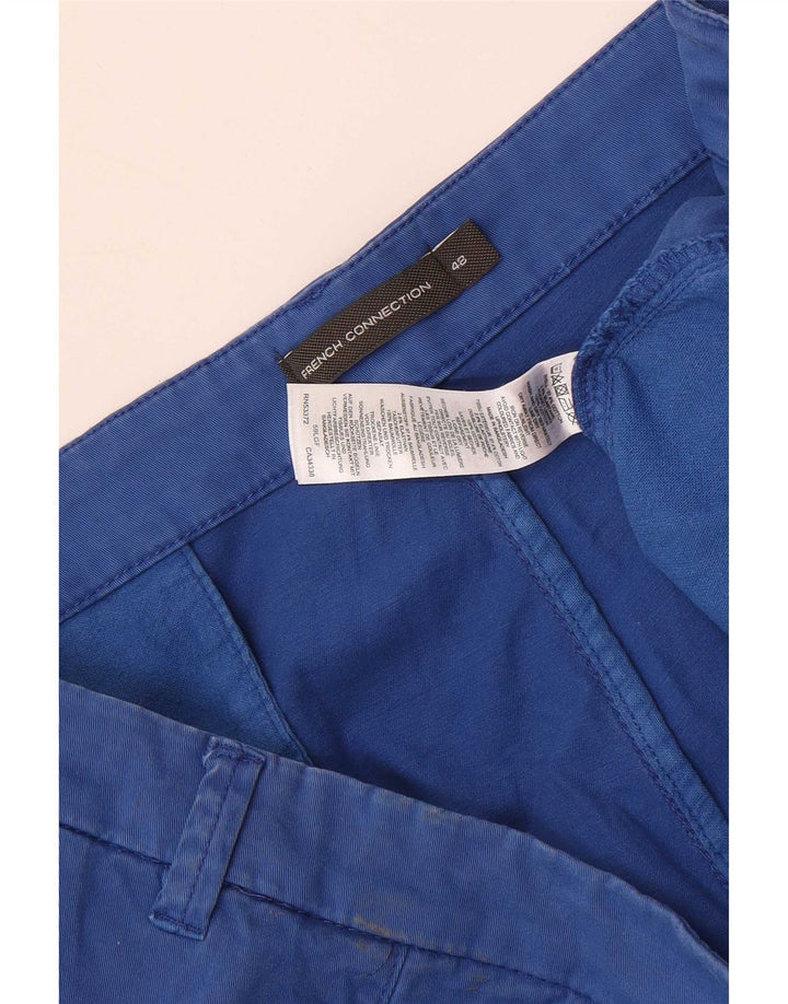 Męskie spodenki chino French Connection W48 4XL niebieska bawełna