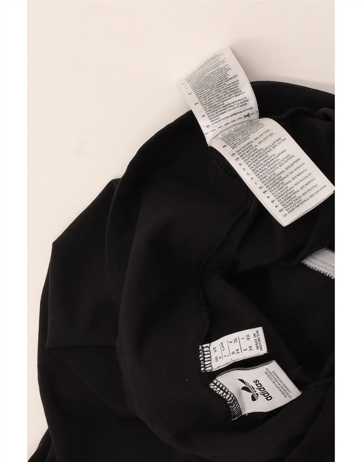 Damskie legginsy Adidas Graphic UK 8 Small, czarne, bawełniane