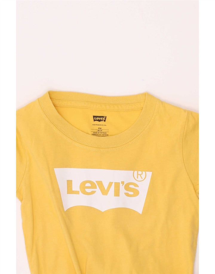 Koszulka chłopięca Levi's z grafiką, 2-3 lata, żółta